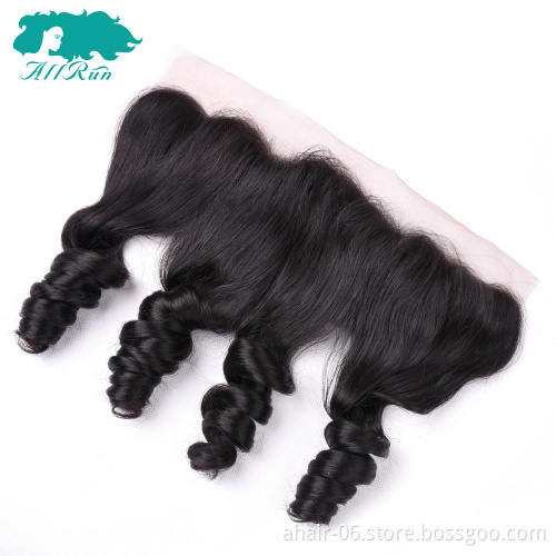 Good quality wholesale virgin hair vendors,100% natural color weave human hair bundles loose wave with lace frontals
